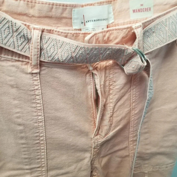 Anthropologie The Wanderer Belted Cotton Linen  Pants 26 - Picture 12 of 14